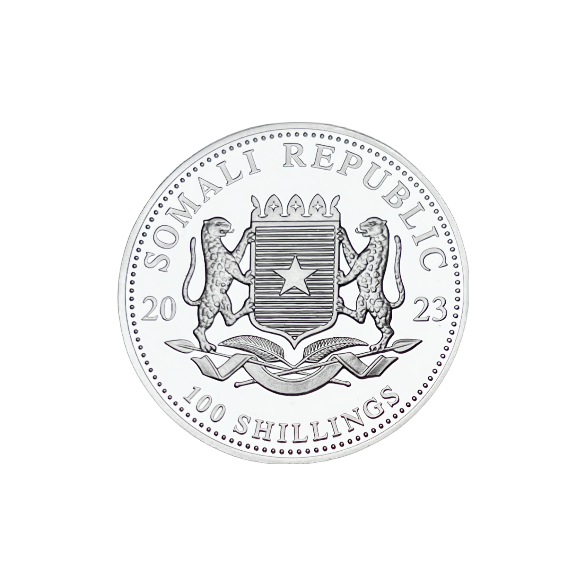 2023 Somali Republic 1 Oz Silver Elephant
